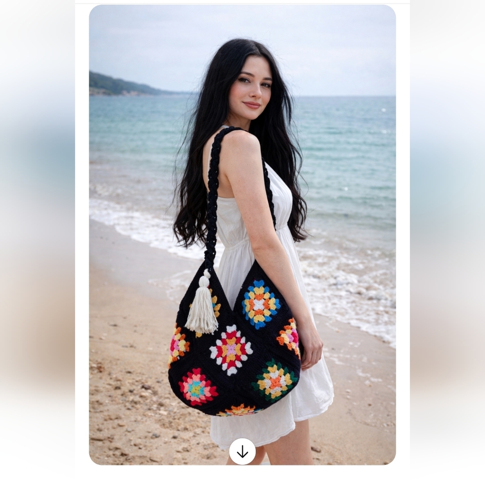 Handmade Crochet Women's Shoulders Bag